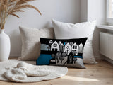 Hansen Cozy Houses Reversible Indoor/Outdoor Rectangle Pillow