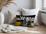Hansen Cozy Houses Reversible Indoor/Outdoor Rectangle Pillow