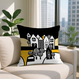 Hansen Cozy Houses Reversible Indoor/Outdoor Rectangle Pillow