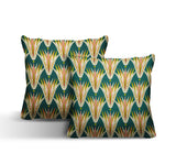 Hatton Abstract Reversible Indoor/Outdoor Square Pillow