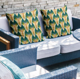 Hatton Abstract Reversible Indoor/Outdoor Square Pillow