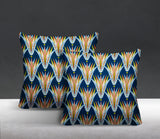 Hatton Abstract Reversible Indoor/Outdoor Square Pillow