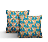 Hatton Abstract Reversible Indoor/Outdoor Square Pillow
