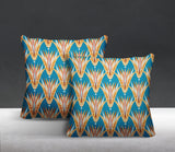 Hatton Abstract Reversible Indoor/Outdoor Square Pillow