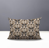 Hayes Elephant Reversible Indoor/Outdoor Lumbar Pillow in Beige - Size 25x18