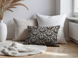 Hayes Elephant Reversible Indoor/Outdoor Lumbar Pillow in Black - Size 25x18