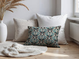 Hayes Elephant Reversible Indoor/Outdoor Lumbar Pillow in Emerald - Size 25x18