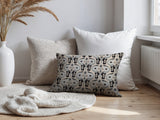 Hayes Elephant Reversible Indoor/Outdoor Lumbar Pillow in Gray - Size 25x18