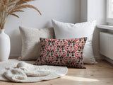 Hayes Elephant Reversible Indoor/Outdoor Lumbar Pillow in Red - Size 25x18