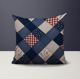 Heirloom Patchwork  Indoor/Outdoor Reversible Square Pillow