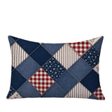 Heirloom Patchwork  Indoor/Outdoor Reversible Rectangular Pillow