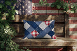 Heirloom Patchwork  Indoor/Outdoor Reversible Rectangular Pillow