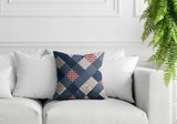 Heirloom Patchwork  Indoor/Outdoor Reversible Square Pillow