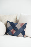 Heirloom Patchwork  Indoor/Outdoor Reversible Rectangular Pillow