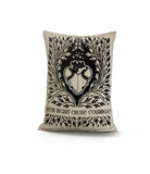 Her Heart Faux Linen Lumber Pillow