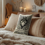Her Heart Faux Linen Lumber Pillow