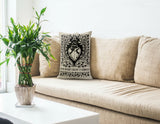 Her Heart Faux Linen Lumber Pillow