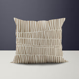 Hibo Striped Reversible Indoor/Outdoor Square Pillow Cover