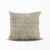 Hibo Striped Reversible Indoor/Outdoor Square Pillow Cover