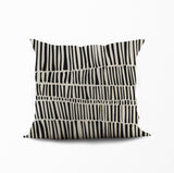 Hibo Striped Reversible Indoor/Outdoor Square Pillow Cover