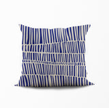 Hibo Striped Reversible Indoor/Outdoor Square Pillow Cover