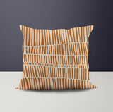Hibo Striped Reversible Indoor/Outdoor Square Pillow Cover