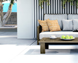 Hibo Striped Reversible Indoor/Outdoor Square Pillow Cover