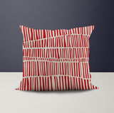 Hibo Striped Reversible Indoor/Outdoor Square Pillow Cover
