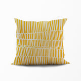 Hibo Striped Reversible Indoor/Outdoor Square Pillow Cover