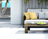 Hibo Striped Reversible Indoor/Outdoor Square Pillow Cover