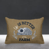 Hickory Typography Reversible Indoor/Outdoor Rectangular Pillow