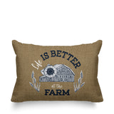 Hickory Typography Reversible Indoor/Outdoor Rectangular Pillow