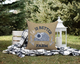 Hickory Typography Reversible Indoor/Outdoor Square Pillow