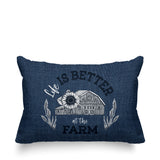 Hickory Typography Reversible Indoor/Outdoor Rectangular Pillow