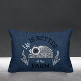 Hickory Typography Reversible Indoor/Outdoor Rectangular Pillow