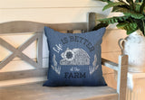 Hickory Typography Reversible Indoor/Outdoor Square Pillow