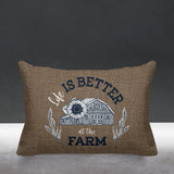 Hickory Typography Reversible Indoor/Outdoor Rectangular Pillow