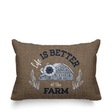 Hickory Typography Reversible Indoor/Outdoor Rectangular Pillow