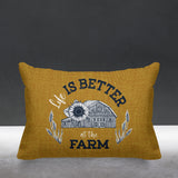 Hickory Typography Reversible Indoor/Outdoor Rectangular Pillow