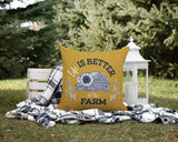 Hickory Typography Reversible Indoor/Outdoor Square Pillow