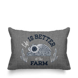 Hickory Typography Reversible Indoor/Outdoor Rectangular Pillow