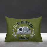 Hickory Typography Reversible Indoor/Outdoor Rectangular Pillow