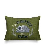 Hickory Typography Reversible Indoor/Outdoor Rectangular Pillow