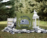 Hickory Typography Reversible Indoor/Outdoor Square Pillow