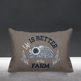 Hickory Typography Reversible Indoor/Outdoor Rectangular Pillow