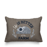 Hickory Typography Reversible Indoor/Outdoor Rectangular Pillow