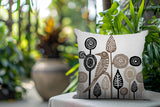 Hino Bird Reversible Indoor/Outdoor Square Pillow