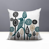 Hino Bird Reversible Indoor/Outdoor Square Pillow