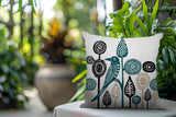 Hino Bird Reversible Indoor/Outdoor Square Pillow