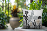 Hino Bird Reversible Indoor/Outdoor Square Pillow